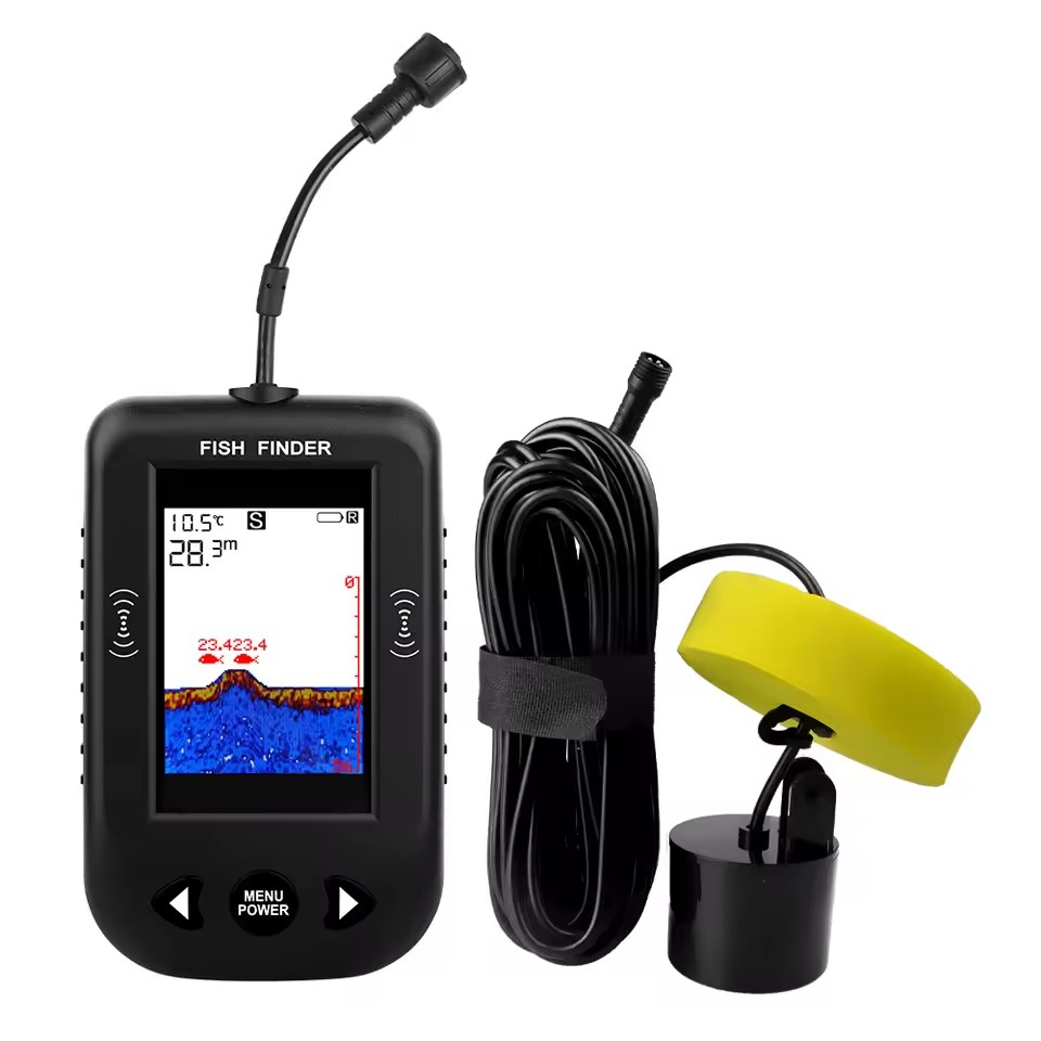 Fishing Depth Finder - Alarm 100 m tragbare Sonar-Fischfinder 45