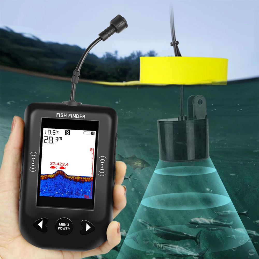 Alarm 100 m tragbare Sonar-Fis – Fishing Depth Finder Bewertung und Preis