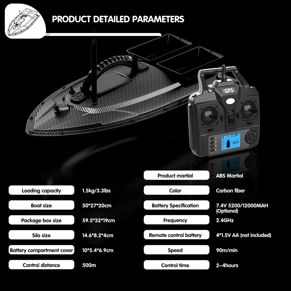 V070 12000mah/5200mah rc Köder – Fishing Gps Bewertung und Preis