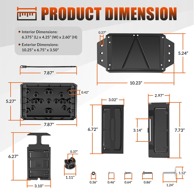 Schienenmontierter Batteriekas – Fish Finder Transducer Bewertung und Preis