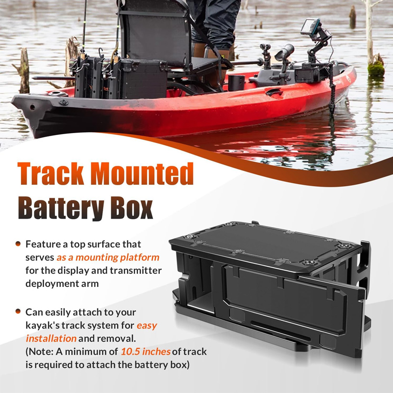 Schienenmontierter Batteriekas – Fish Finder Transducer Bewertung und Preis
